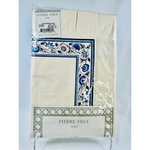 Pierre Frey Paris St Germain Euro Sham Pair 26x26 100% Cotton France Vintage NEW